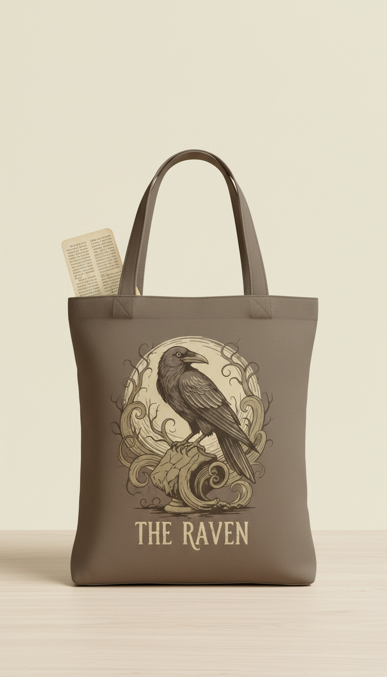 Parchment Illustrated Canvas Tote