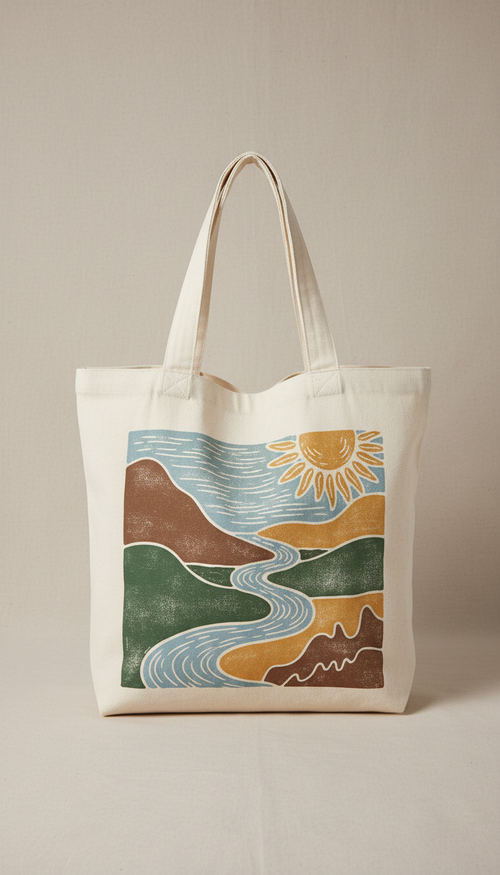 Ivory Canvas Everyday Tote