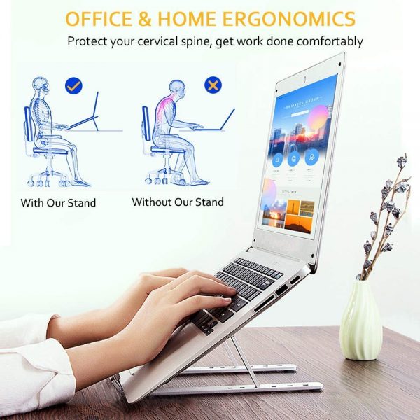 Adjustable Aluminium Laptop Stand & Tablet Stand